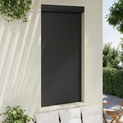 Rollladen Anthrazit 110 x 220 cm Aluminium und Polyurethan