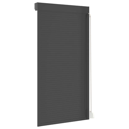 Rollladen Anthrazit 110 x 220 cm Aluminium und Polyurethan