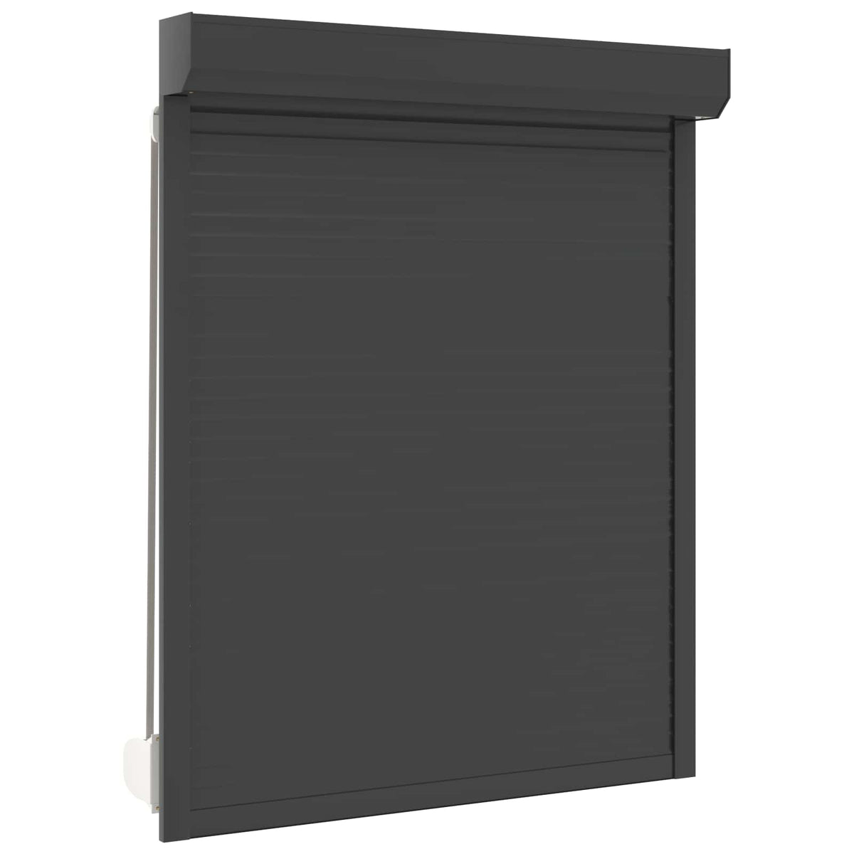 Rollladen Anthrazit 120 x 150 cm Aluminium und Polyurethan