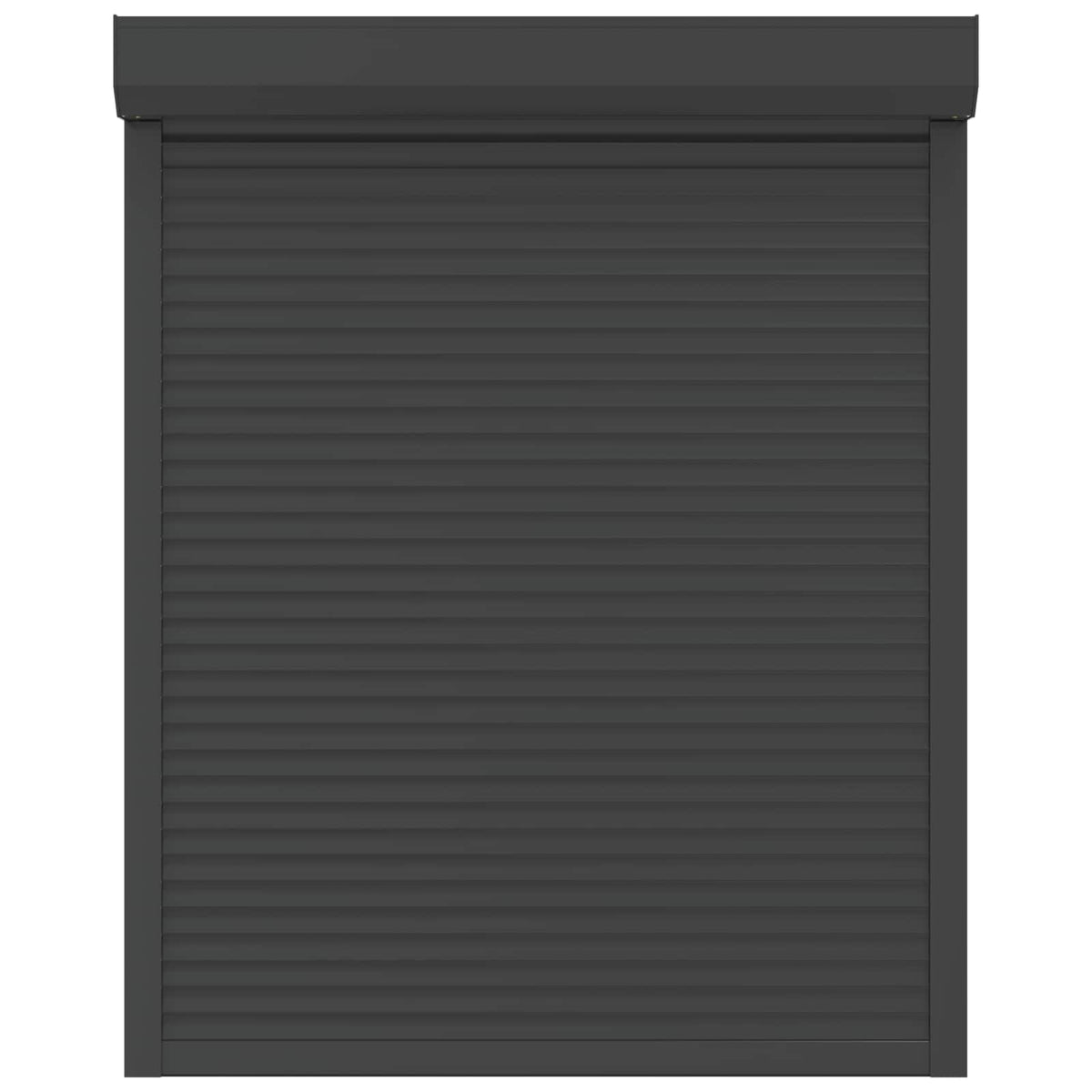 Rollladen Anthrazit 120 x 150 cm Aluminium und Polyurethan