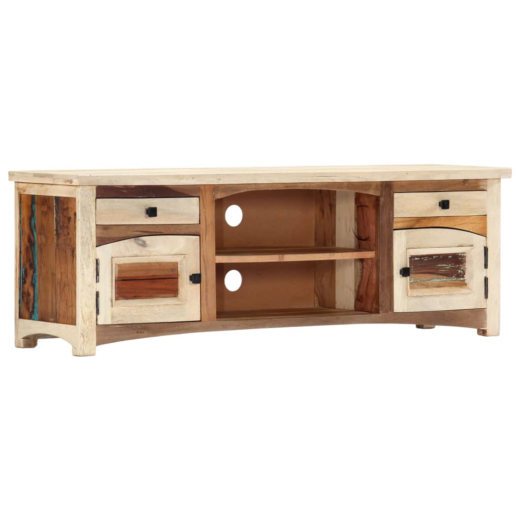 TV-Schrank 120x30x40 cm Altholz Massiv