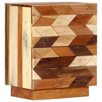 Nachttisch 40x30x50 cm Altholz Massiv