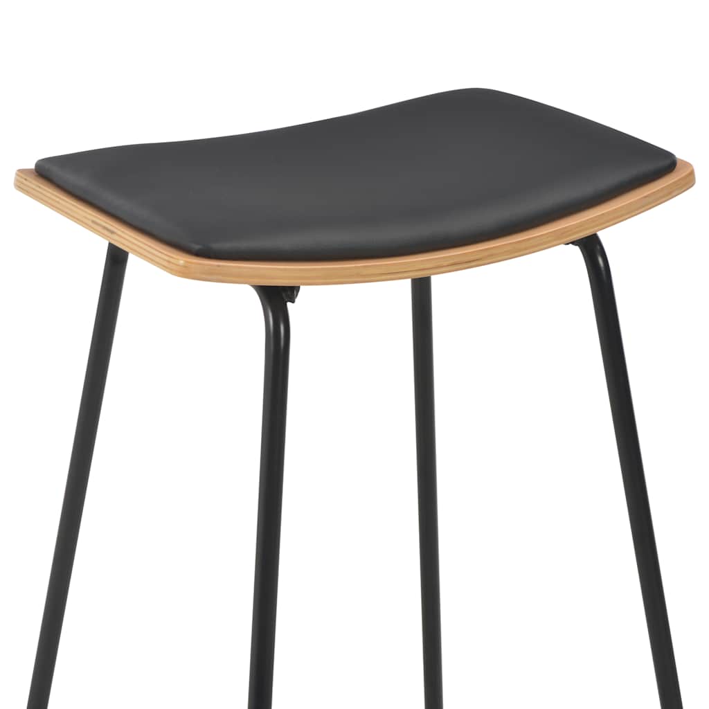 3-teiliges Bar-Set Stahl Schwarz
