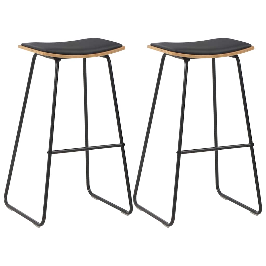 3-teiliges Bar-Set Stahl Schwarz