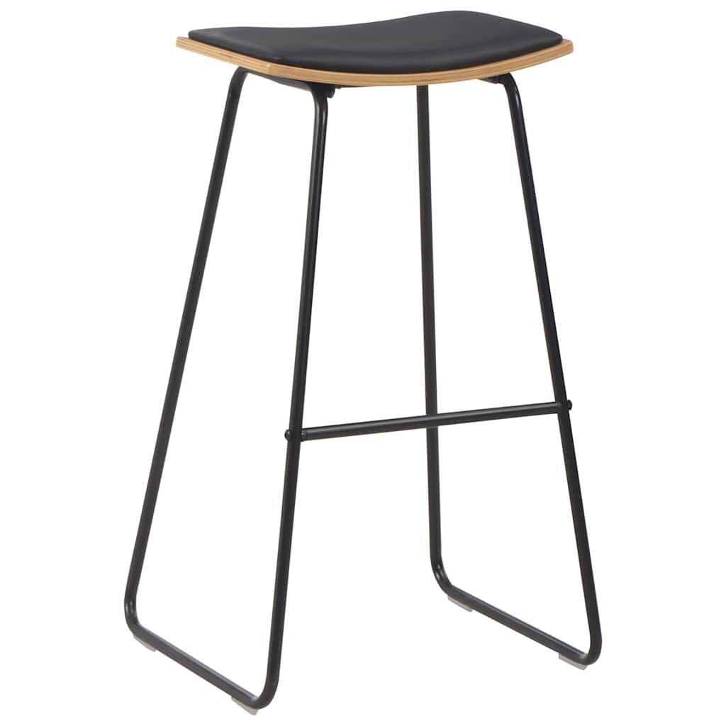 3-teiliges Bar-Set Stahl Schwarz