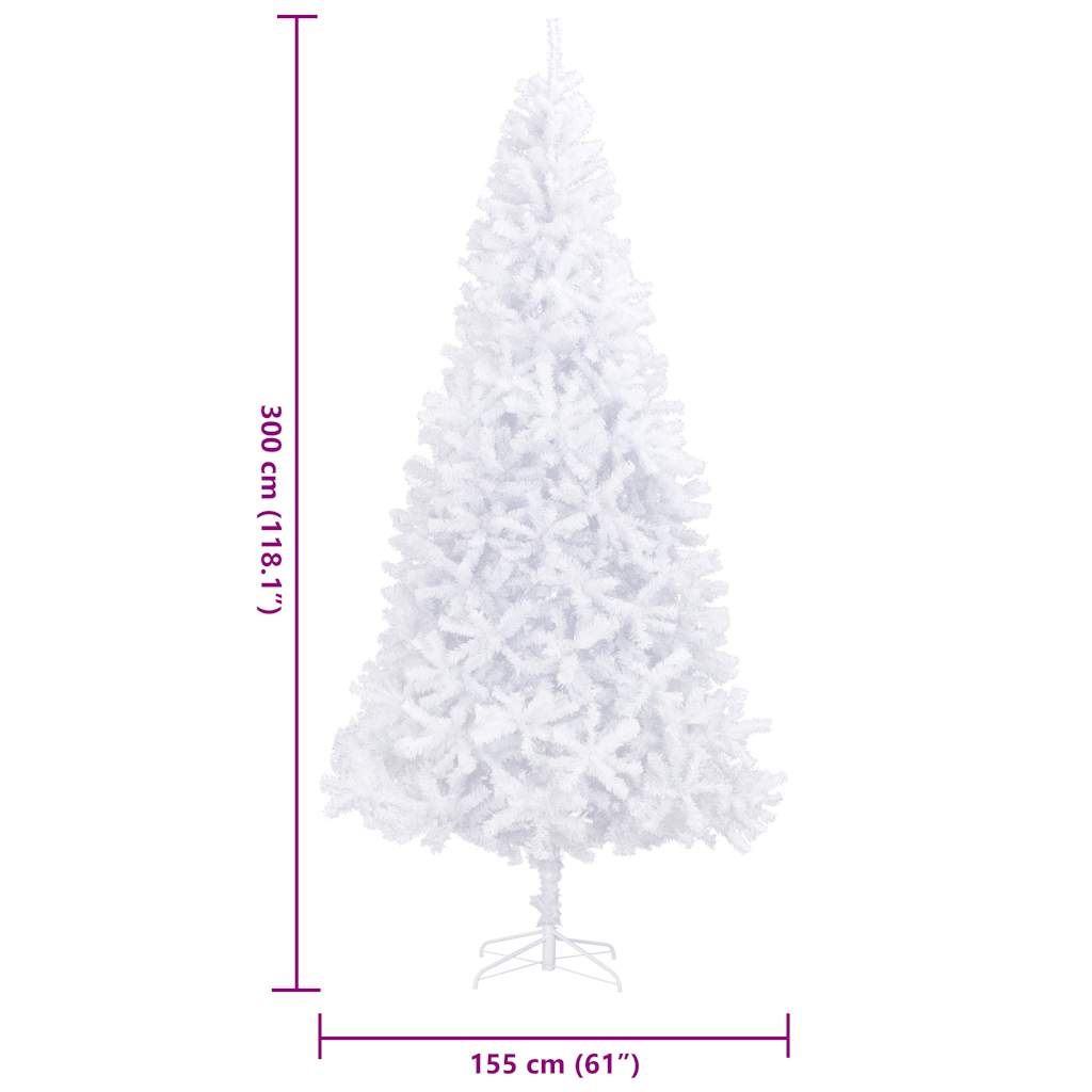 Künstlicher Weihnachtsbaum 300 cm Weiß
