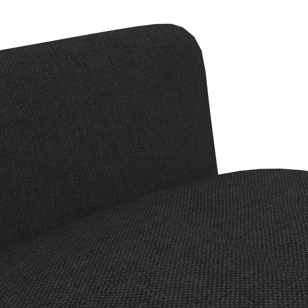 Esszimmerstühle 2 Stk. Schwarz Stoff