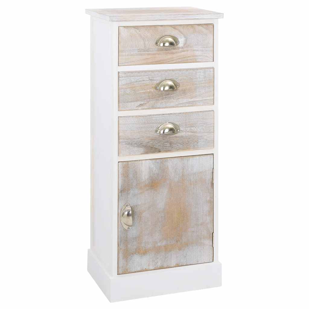 Beistellschrank 38x28x86 cm Massivholz Paulownia