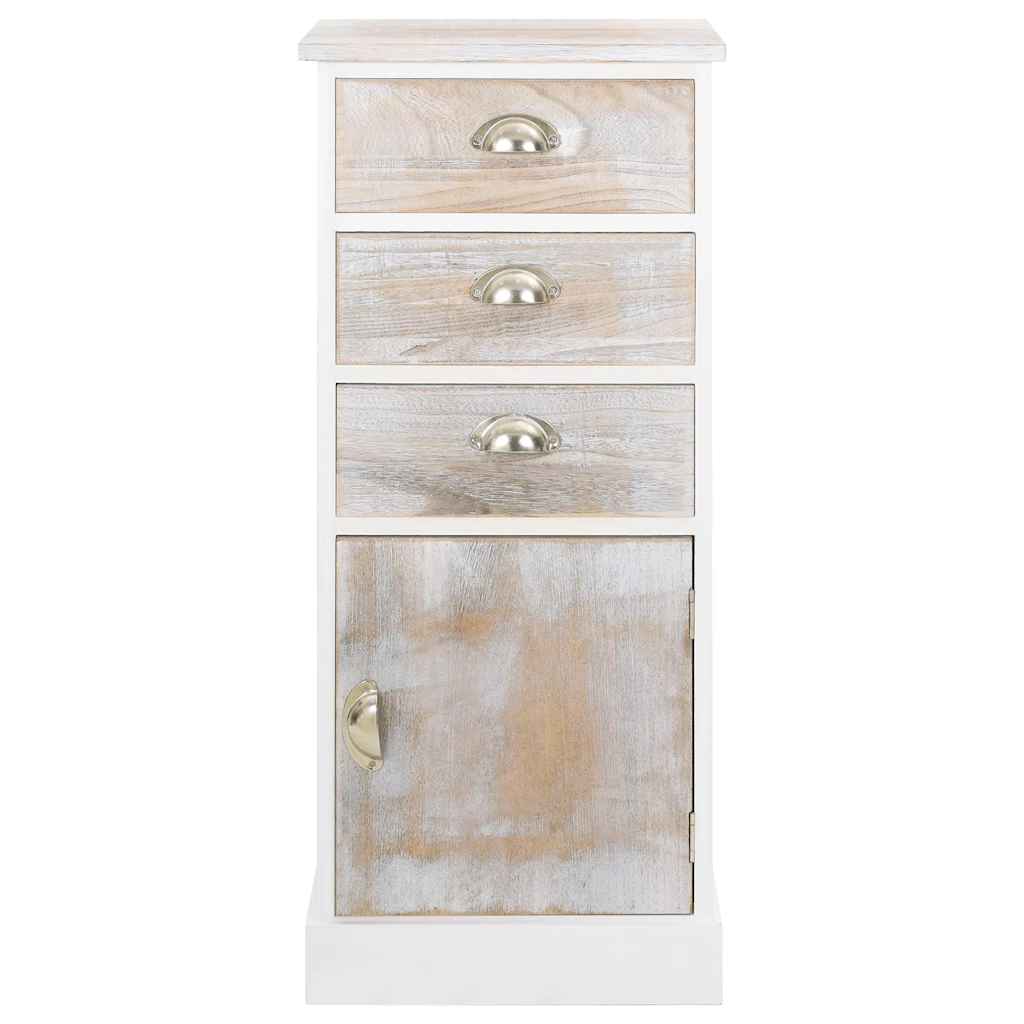 Beistellschrank 38x28x86 cm Massivholz Paulownia