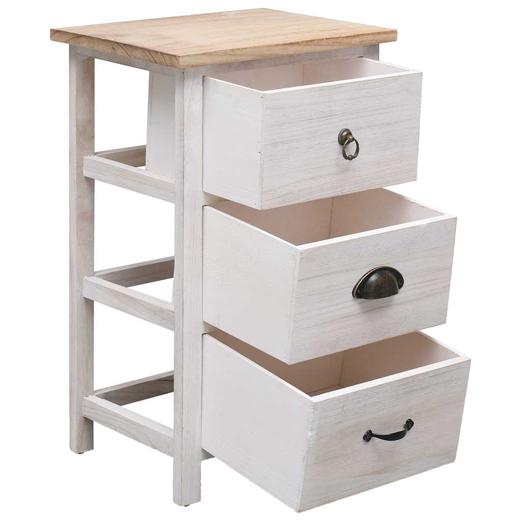 Beistellschrank 35x25x57 cm Massivholz Paulownia