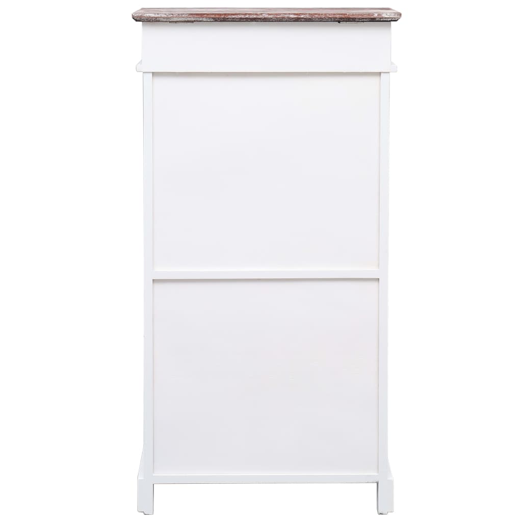 Shoe cabinet brown 50 x 28 x 98 cm Paulownia wood