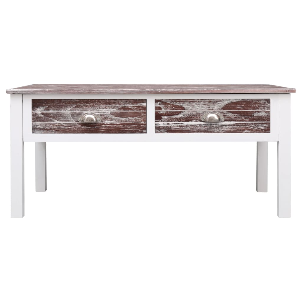 Table basse marron 100 x 50 x 45 cm en bois