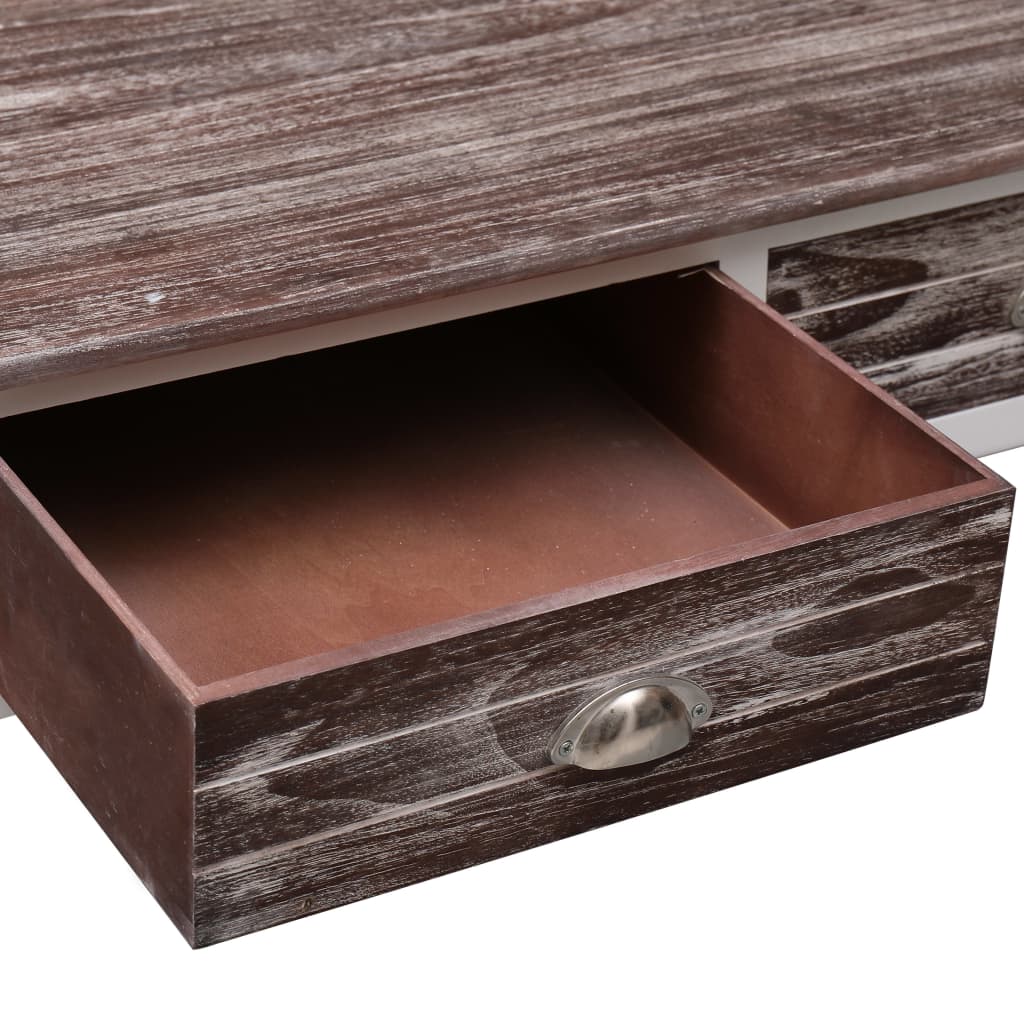 Table basse marron 100 x 50 x 45 cm en bois