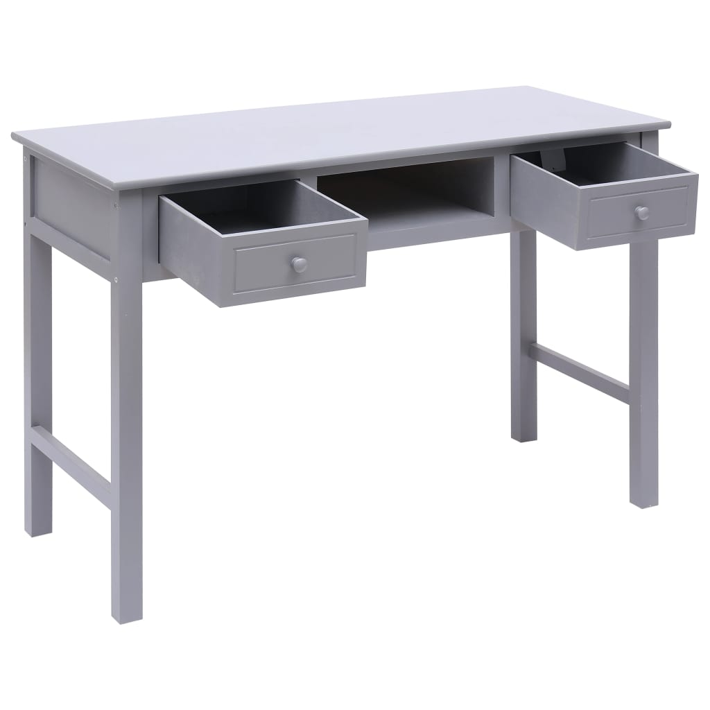 Schreibtisch Grau 110×45×76 cm Holz