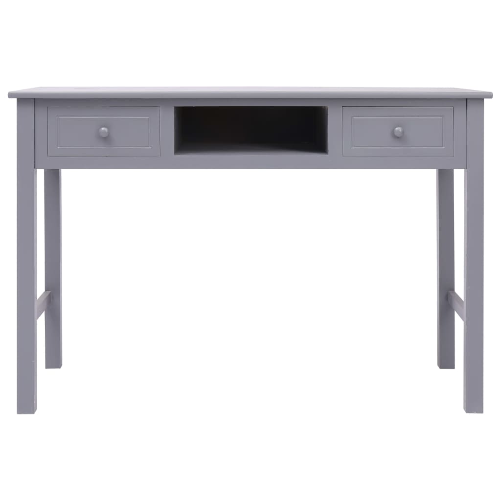 Schreibtisch Grau 110×45×76 cm Holz