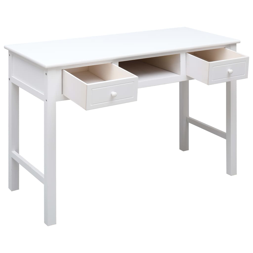 Schreibtisch Weiß 110×45×76 cm Holz
