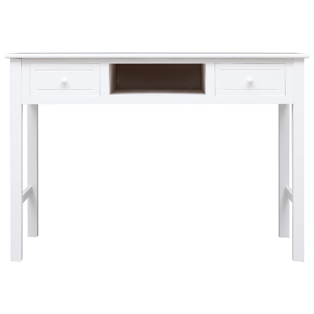 Schreibtisch Weiß 110×45×76 cm Holz