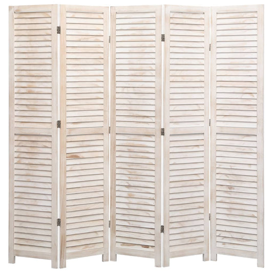 5-tlg. Raumteiler 175×165 cm Holz