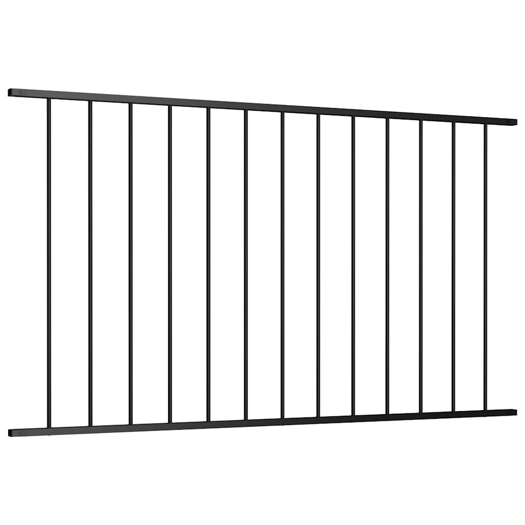 Zaunelement Woerden Pulverbeschichteter Stahl 163x117 cm Schwarz