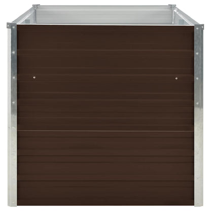 Hochbeet Braun 160 x 80 x 77 cm Verzinkter Stahl
