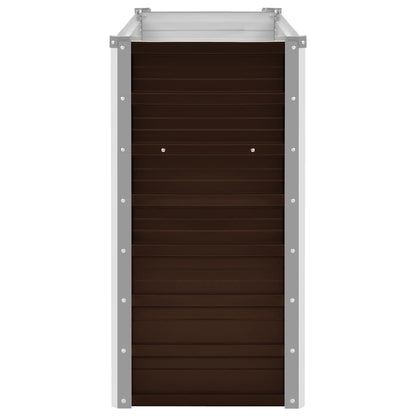 Garten-Hochbeet Braun 100 x 40 x 77 cm Verzinkter Stahl