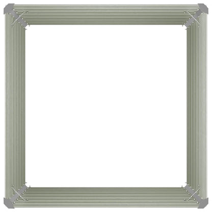 Hochbeet Anthrazit 100 x 100 x 77 cm Verzinkter Stahl