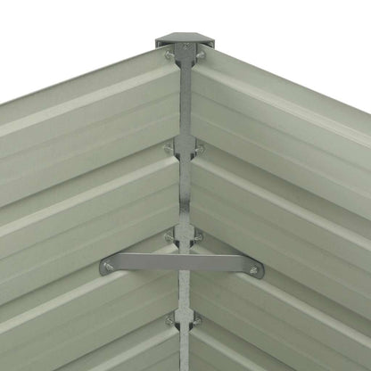 Hochbeet Anthrazit 100 x 100 x 77 cm Verzinkter Stahl