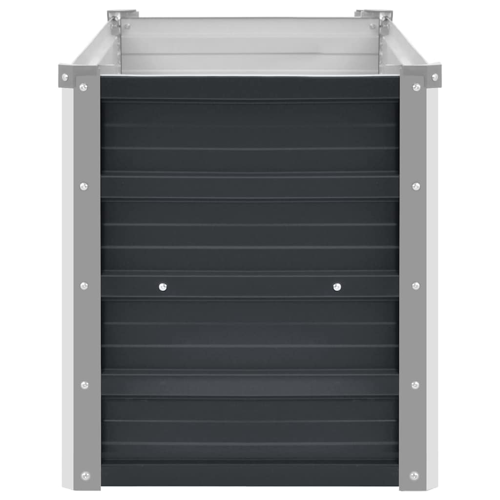 Garten-Hochbeet Anthrazit 100 x 40 x 45 cm Verzinkter Stahl