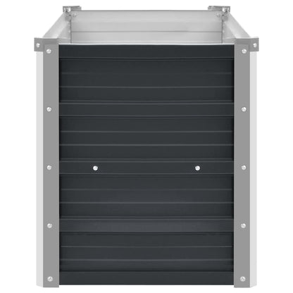 Garten-Hochbeet Anthrazit 100 x 40 x 45 cm Verzinkter Stahl