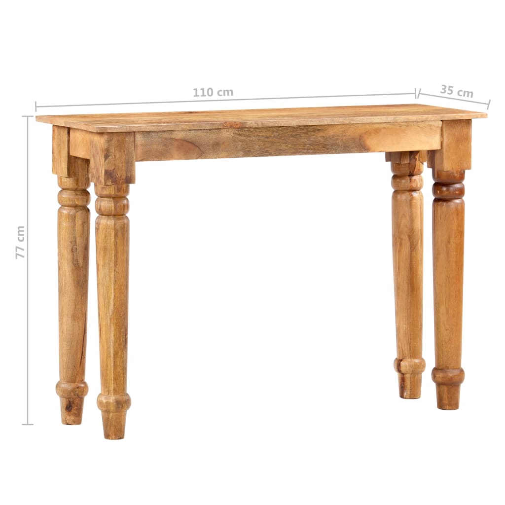 Konsolentisch 110x35x77 cm Massivholz Mango