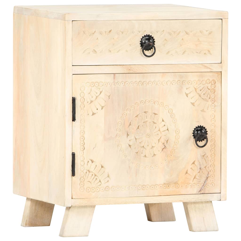 Nachttisch 40 x 30 x 50 cm Massivholz Mango