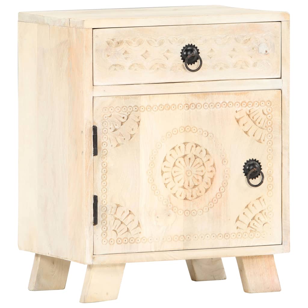 Nachttisch 40 x 30 x 50 cm Massivholz Mango