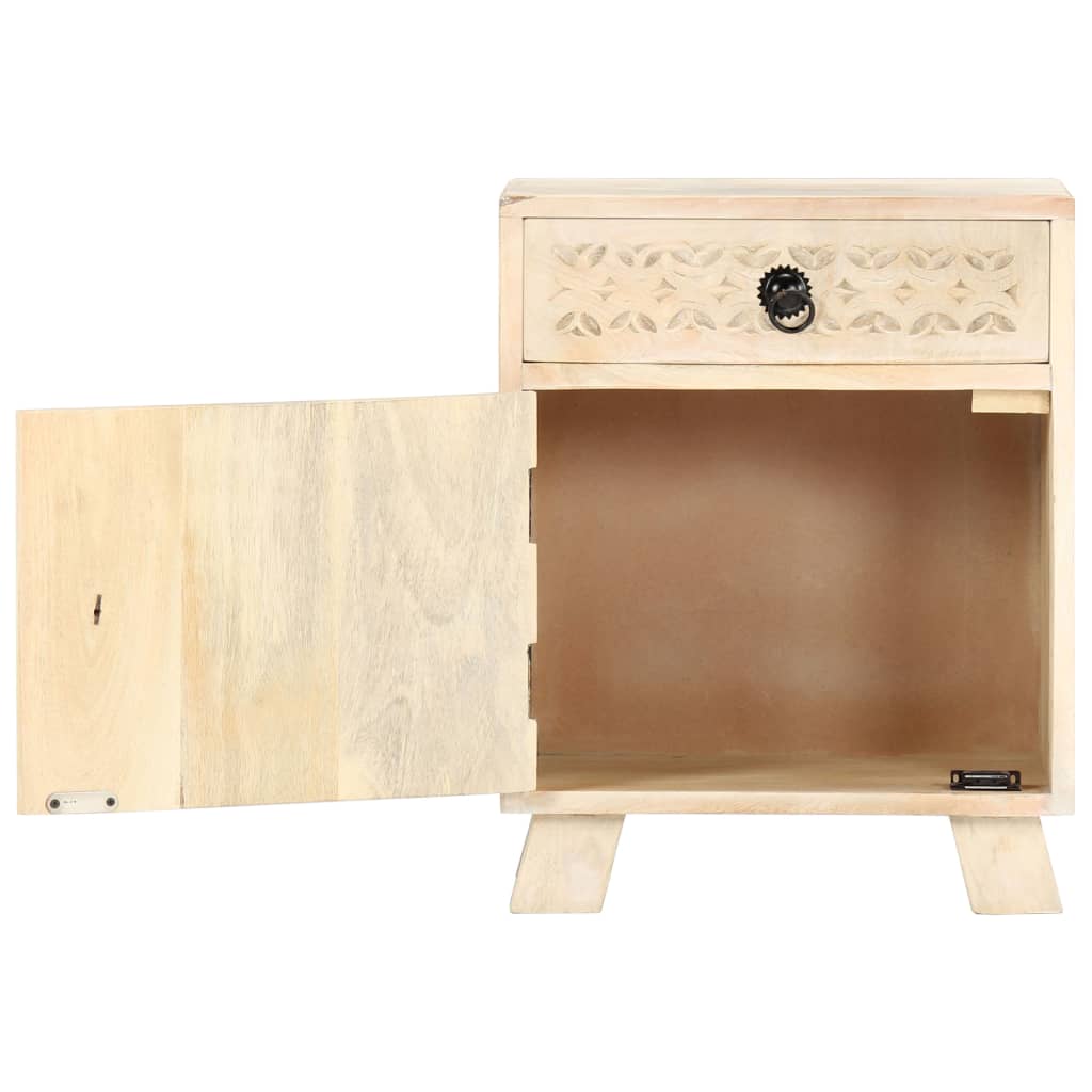 Nachttisch 40 x 30 x 50 cm Massivholz Mango