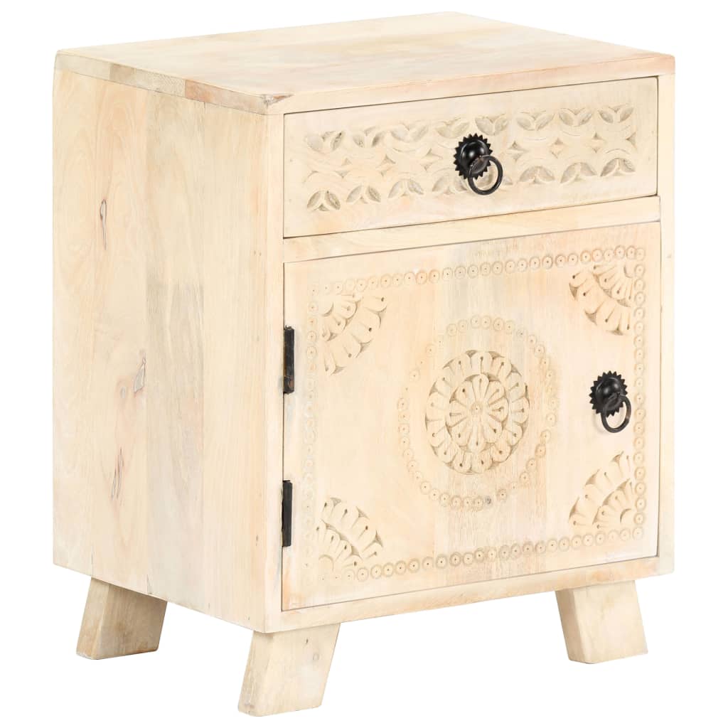 Nachttisch 40 x 30 x 50 cm Massivholz Mango