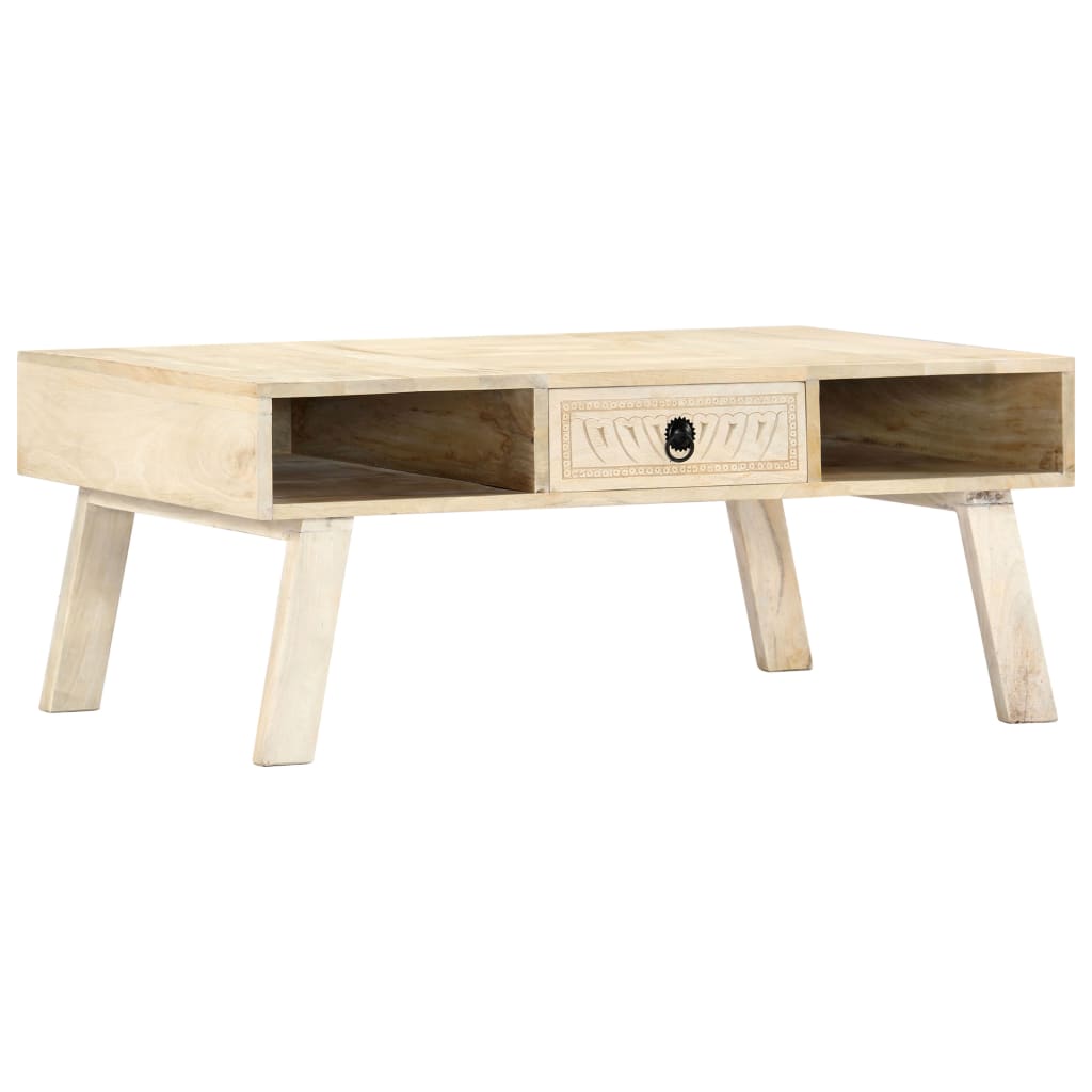 Coffee table 100×60×40 cm solid mango wood