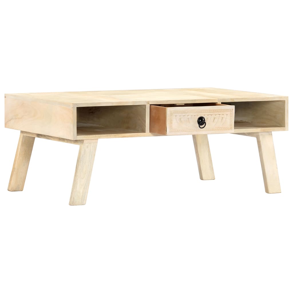Coffee table 100×60×40 cm solid mango wood