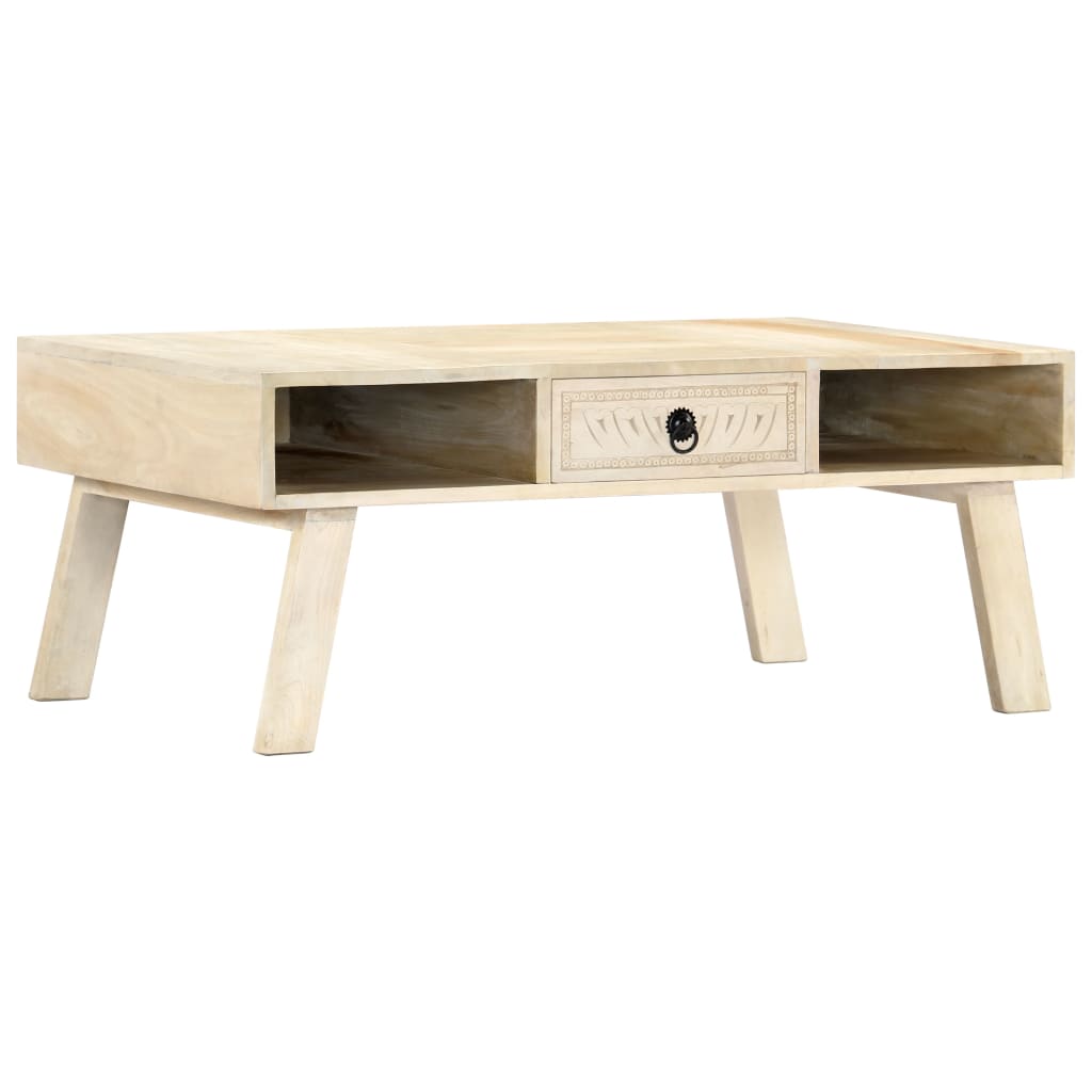 Coffee table 100×60×40 cm solid mango wood