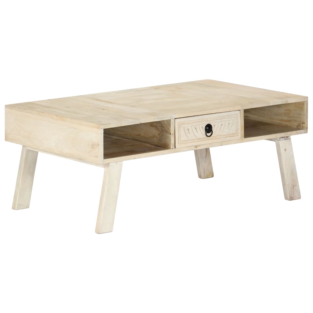 Coffee table 100×60×40 cm solid mango wood
