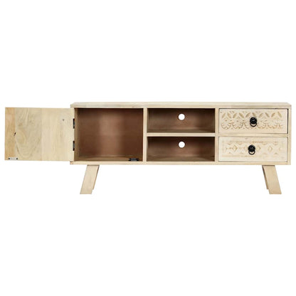 TV-Schrank 110 x 30 x 44 cm Massivholz Mango