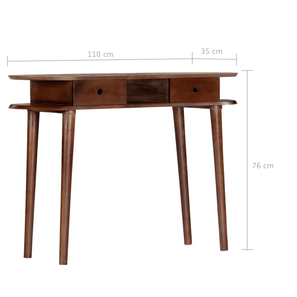 Konsolentisch 110x35x76 cm Massivholz Akazie