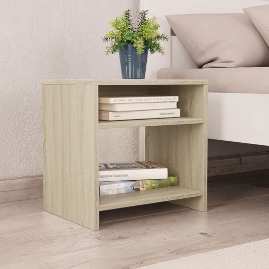 Bedside table Sonoma oak 40x30x40 cm wood material