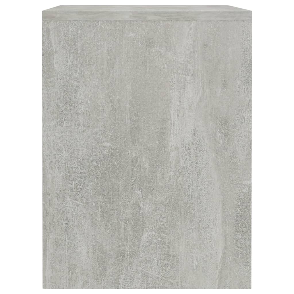 Table de chevet gris béton 40x30x40 cm en bois