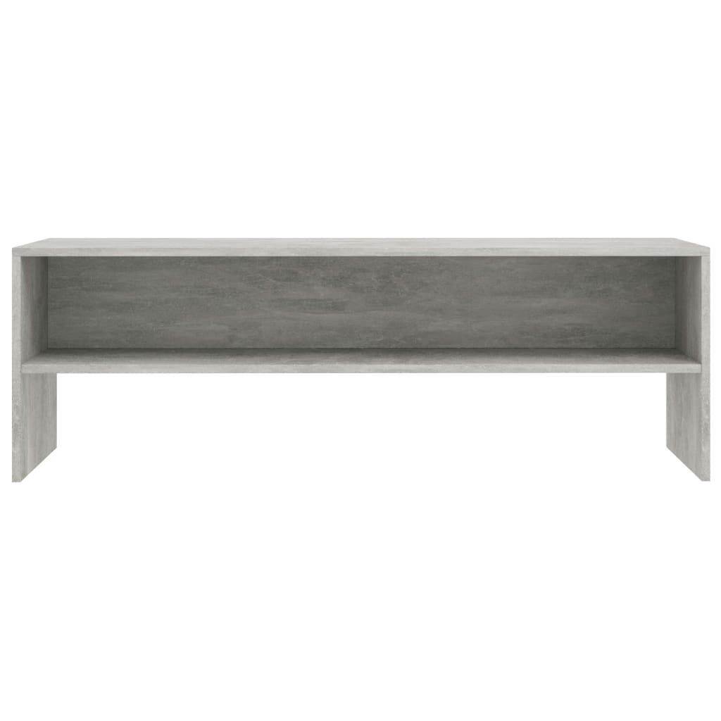 Meuble TV gris béton 120x40x40 cm en bois