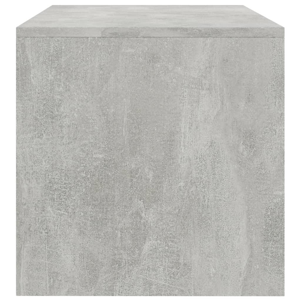 Meuble TV gris béton 120x40x40 cm en bois