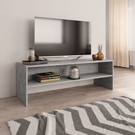 TV-Schrank Betongrau 120x40x40 cm Holzwerkstoff