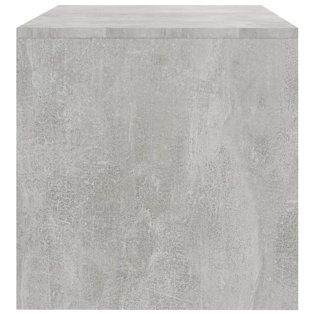 Meuble TV gris béton 100x40x40 cm en bois