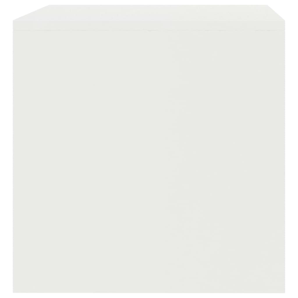 Meuble TV blanc 80x40x40cm en bois