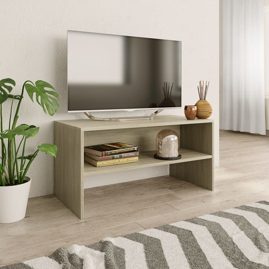 Meuble TV chêne Sonoma 80x40x40 cm matériau bois