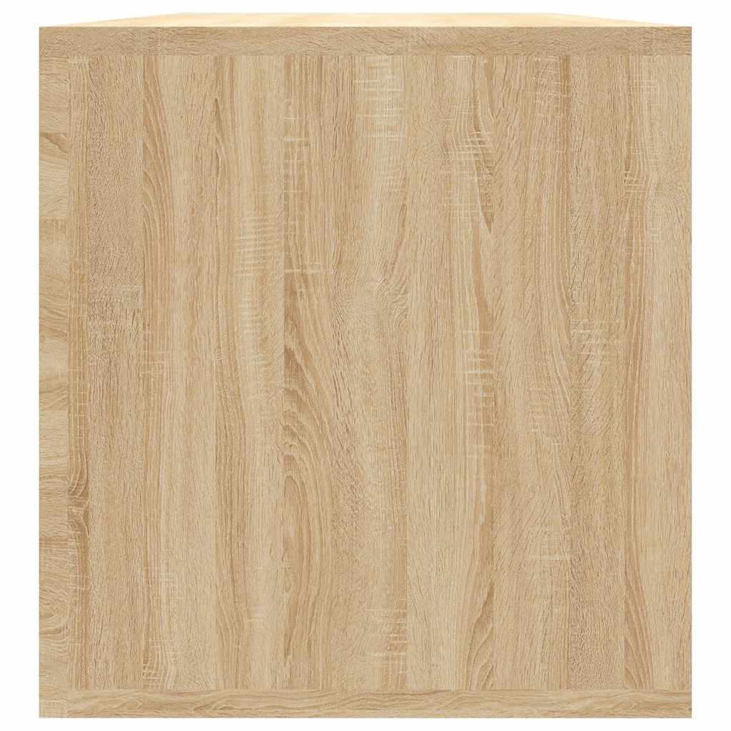 Schallplatten-Aufbewahrungsbox Sonoma Eiche 71x34x36 cm