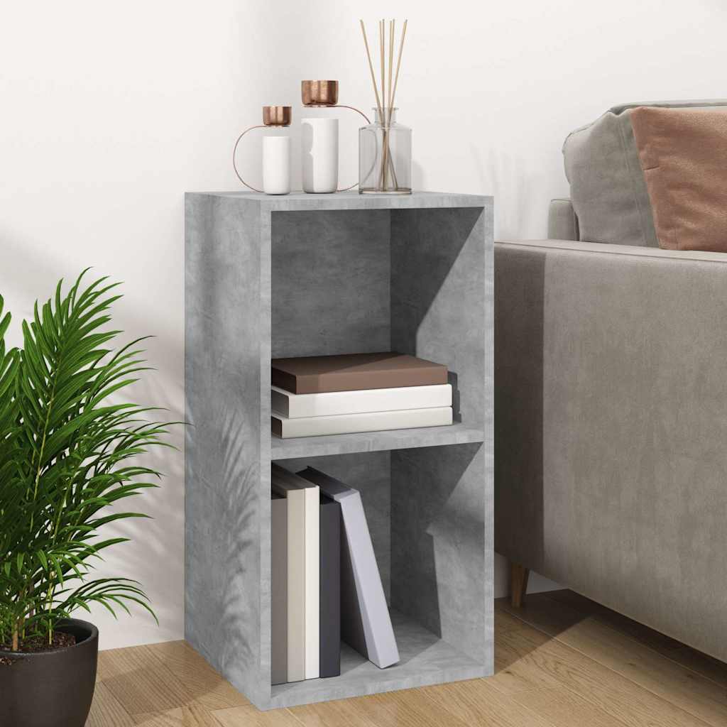 Schallplatten-Aufbewahrungsbox Betongrau 71x34x36 cm